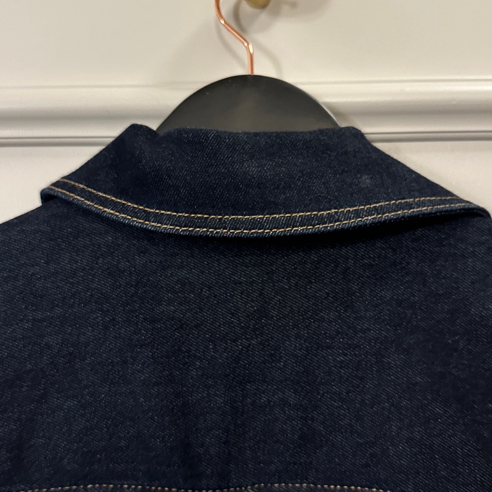 Liverpool Dark Blue Denim Jacket belted - Picture 6 of 7